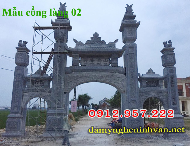 Mẫu cổng làng đẹp Mẫu cổng làng đẹp
