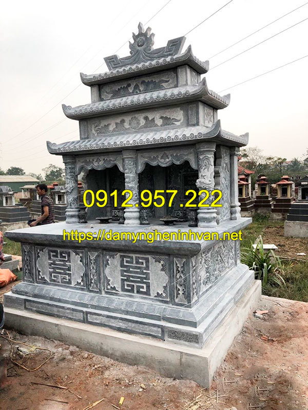 Mẫu lăng mộ đá đôi đẹp nhất