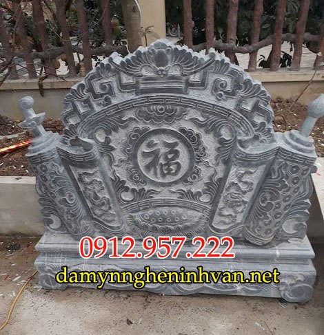 Cuốn thư bình phong tắc môn đá chấn phong thủy 10 Cuốn thư bình phong tắc môn đá chấn phong thủy