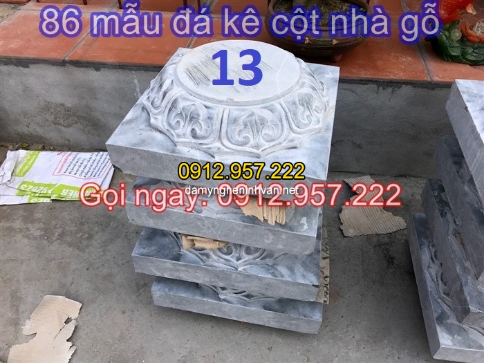 Mẫu đá kê cột nhà 86 mẫu chân cột đá vuông, tròn đẹp dùng để kê cột nhà gỗ