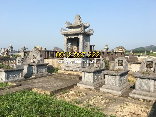 Mẫu lăng mộ đá tại Ninh Bình của cơ sở đá mỹ nghệ Ninh Vân