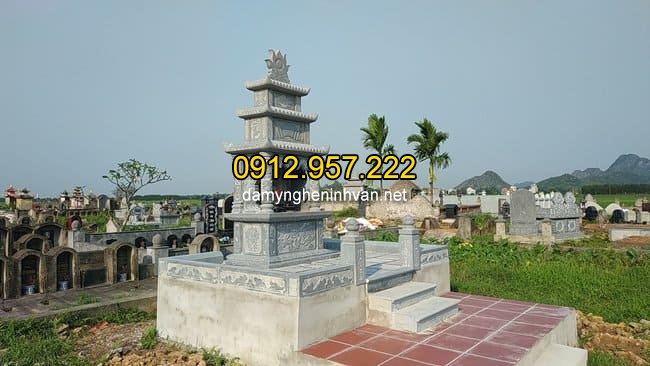 Mẫu lăng mộ đá tại Ninh Bình của cơ sở đá mỹ nghệ Ninh Vân