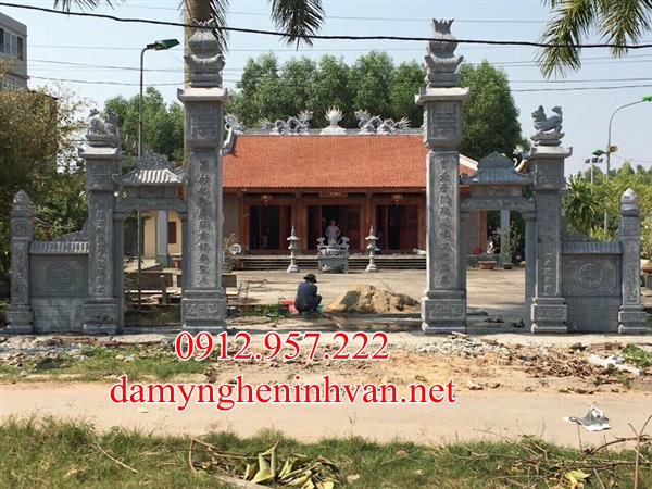 Cổng đá nhà thờ họ tại Hà Nội - CDHN04