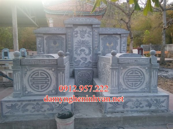 Mộ đá đôi đẹp Cần Thơ – Những mẫu khu lăng mộ đá xanh đẹp tại Cần Thơ 03 Mộ đá Cần Thơ - Những mẫu khu lăng mộ đá xanh đẹp tại Cần Thơ