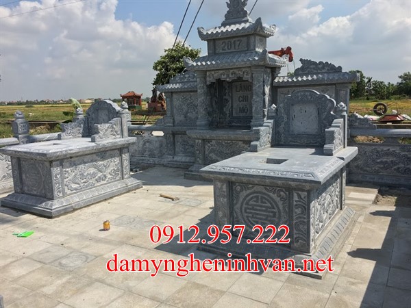 Xây mộ đá đẹp không mái tại Nam Định – MDND01, Mộ đá Nam Định Mộ đá Nam Định - Bán lăng mộ đá tại Nam Định ở đâu rẻ nhất