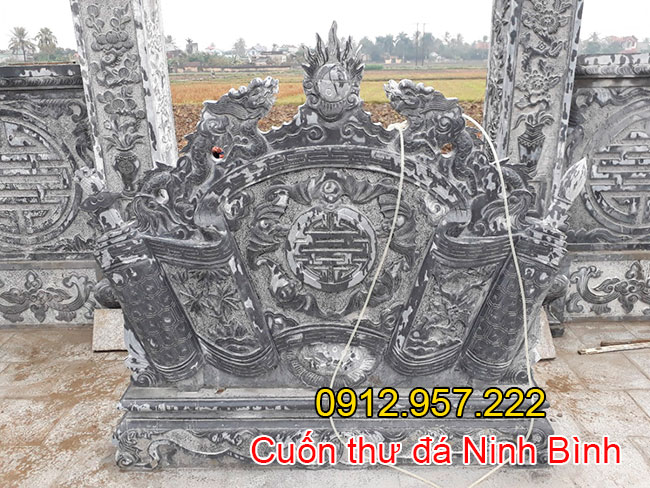 Cuốn thư đá ninh bình