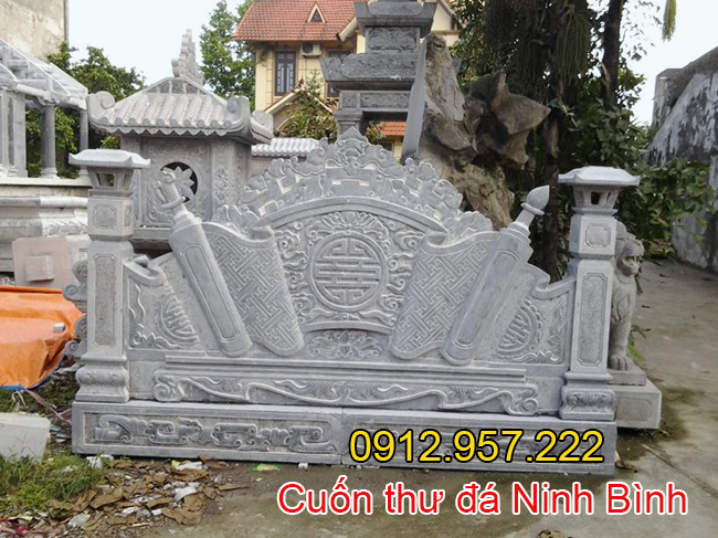 Mẫu cuốn thư đá Ninh Bình đẹp