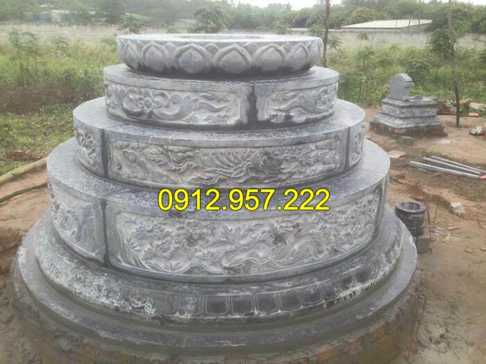 Mẫu mộ đá tròn đẹp của Đá mỹ nghệ Ninh Vân