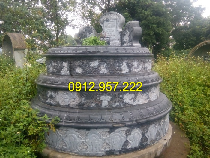 Mẫu mộ đá tròn đẹp của Đá mỹ nghệ Ninh Vân