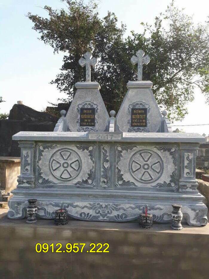 Các kiểu mộ công giáo đẹp nhất tại đá mỹ nghệ Ninh Vân