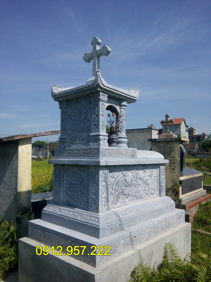 Các kiểu mộ công giáo đẹp nhất tại đá mỹ nghệ Ninh Vân