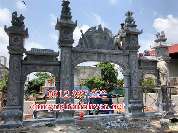 Làm cổng đá nhà thờ tại Thái Bình