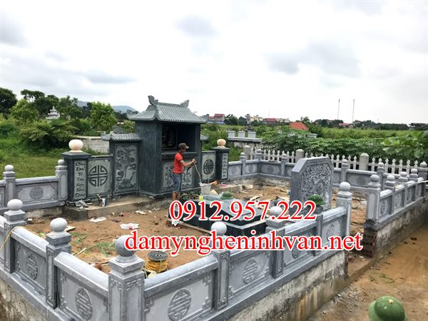 Làm khu lăng mộ đá đẹp tại Phú Tho -LMPT01 Mộ đá Phú Thọ - Nhận làm mộ đá tại Phú Thọ giá rẻ nhất