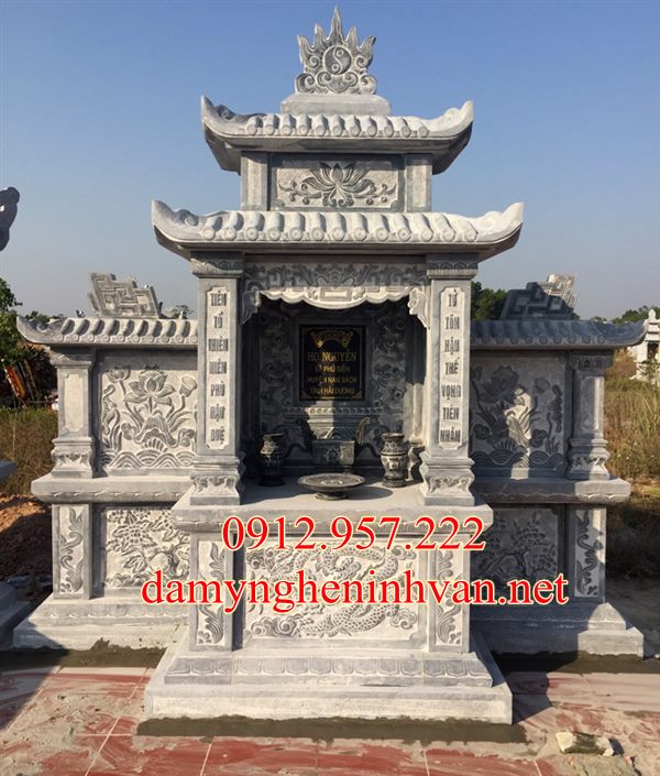 Làm lăng thờ chung bằng đá tại Thái Bình Mộ đá Thái Bình - Nhận làm mộ đá đẹp Thái Bình