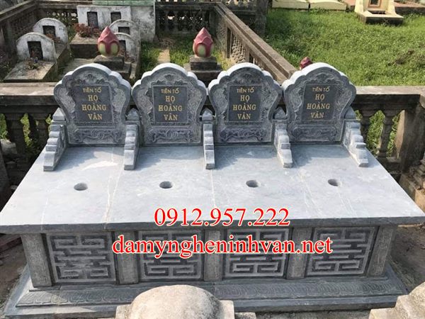 Mẫu mộ ba người làm bằng đá tại Hải Phòng, mộ đôi hải Phòng , Mộ đá Hải phòng Mộ đá Hải Phòng - Nhận làm khu lăng mộ đá tại Hải Phòng