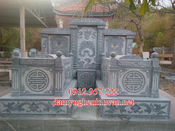 Mẫu mộ đá đôi đẹp xây tại Nam ĐỊnh – MDND03, Mẫu mộ đôi đẹp Nam ĐỊnh Mộ đá Nam Định - Bán lăng mộ đá tại Nam Định ở đâu rẻ nhất
