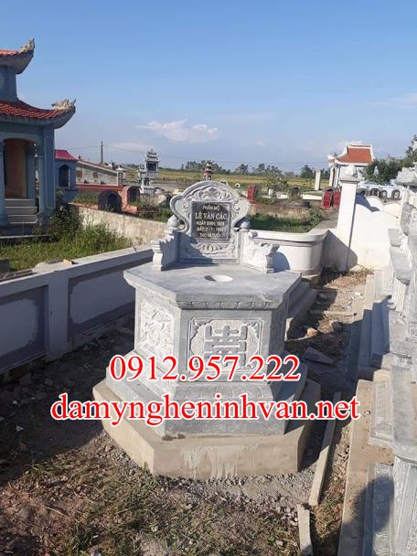 Mộ đá lục giác đẹp tại Bắc Giang MDBG04 Mộ đá đẹp Bắc Giang - Địa làm khu lăng mộ đá đẹp tại Bắc Giang Uy Tín
