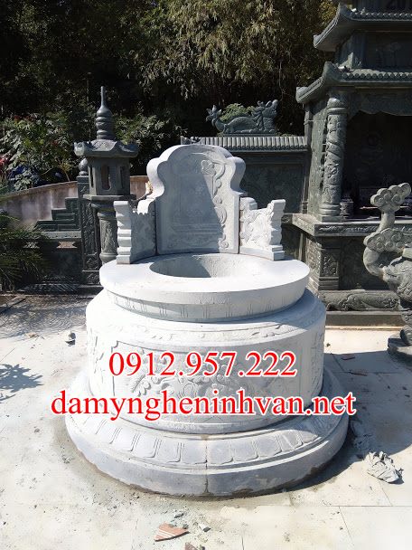 Xây mẫu mộ tròn đá đẹp Bắc Giang MTBG01, Mộ đá Bắc Giang , mộ đẹp Bắc Giang Mộ đá đẹp Bắc Giang - Địa làm khu lăng mộ đá đẹp tại Bắc Giang Uy Tín