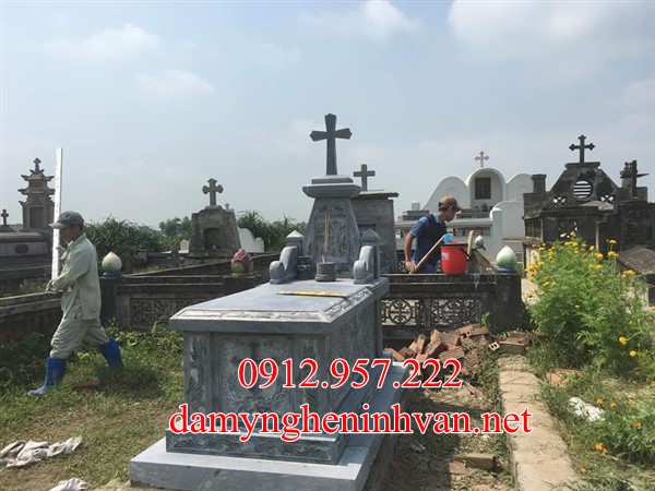 Xây mộ công giáo đá đẹp Nam Định -mcgnd, Mộ công giáo Nam Định Mộ đá Nam Định - Bán lăng mộ đá tại Nam Định ở đâu rẻ nhất