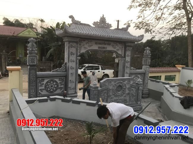 cổng tam quan đá đẹp tại Vĩnh Phúc