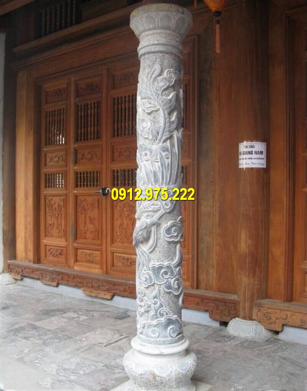 Cột nhà truyền thống thuần Việt với thiết kế tinh tế