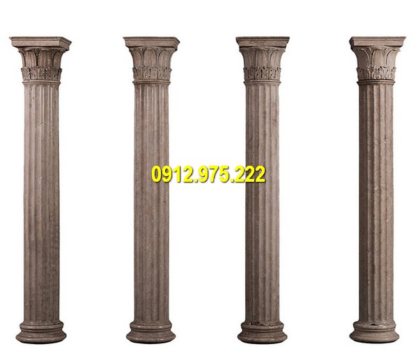 Cột nhà biệt thự mang phong cách châu Âu thường có hình tròn