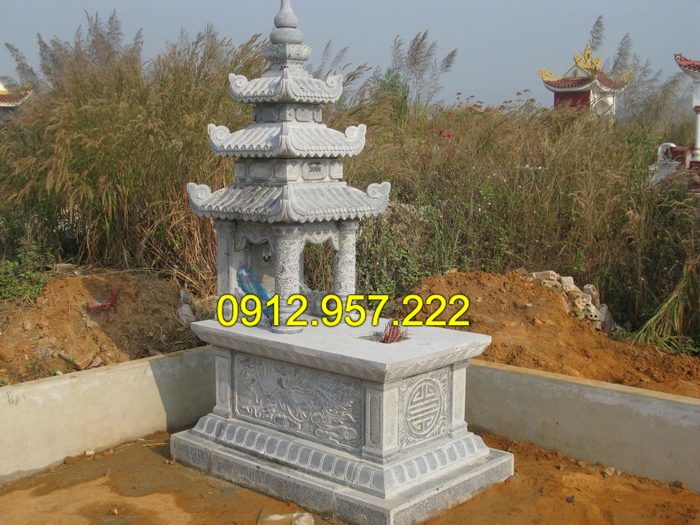 Mẫu mộ đơn giản mà đẹp tại đá mỹ nghệ Ninh Vân