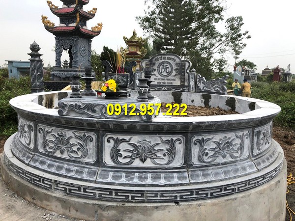 Lăng mộ đá tròn kích thước lớn tại Đá mỹ nghệ Thái Vinh