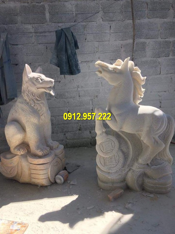Đá mỹ nghệ Thái Vinh - Địa chỉ bán tượng chó đá, tượng linh vật bằng đá đáng tin cậy