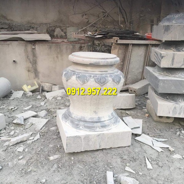 Thi công lắp đặt bán mẫu chân cột đá vuông ở Tiền Giang