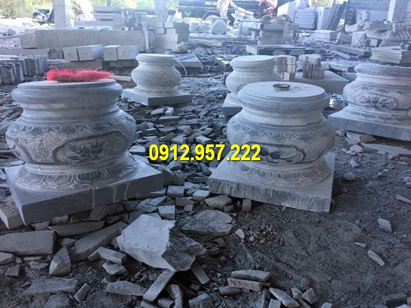 Thi công lắp đặt bán đá kê chân cột nhà gỗ tại Quảng Ninh