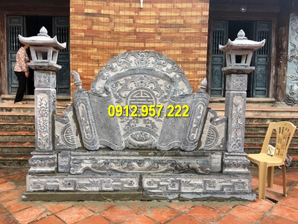 Địa chỉ thi công lắp đặt cuốn thư bình phong đá tại các tỉnh thành miền Nam
