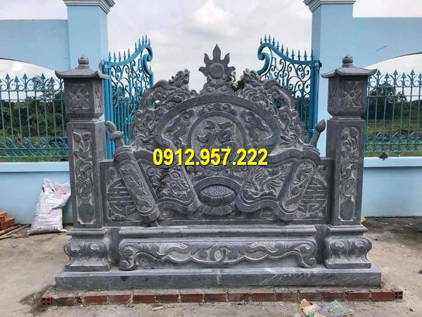 Lắp đặt mẫu bình phong đá ở An Giang