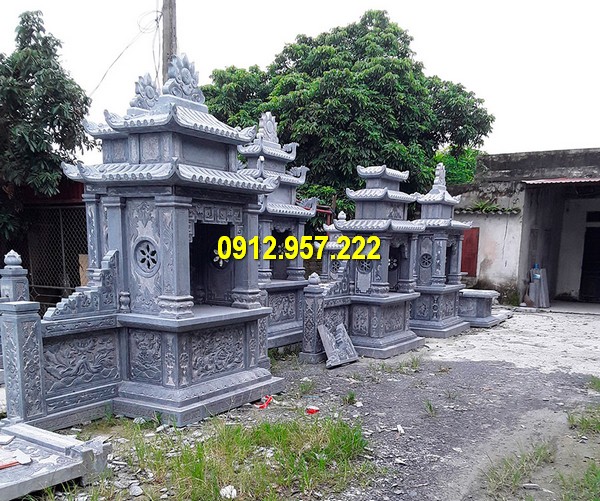 Mẫu lăng thờ bằng đá hai mái đá Báo giá mẫu lăng thờ bằng đá thiết kế đẹp, chất lượng tốt nhất 2020