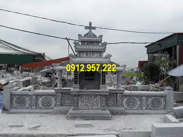 Lăng thờ đá ba mái Báo giá mẫu lăng thờ bằng đá thiết kế đẹp, chất lượng tốt nhất 2020