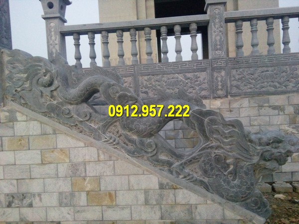 Lan can đá là phần hàng rao bao quanh khuân viên một công trình kiến trúc nào đó Lan can đá đình chùa - Các mẫu lan can đá nhà thờ họ đơn giản mà đẹp