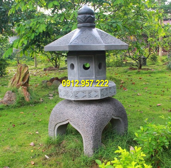 Thiết kế đèn đá đẹp mắt, chế tác thủ công Cột đèn đá thờ cúng, đèn đá nhà thờ họ, sân vườn đẹp nhất 2020