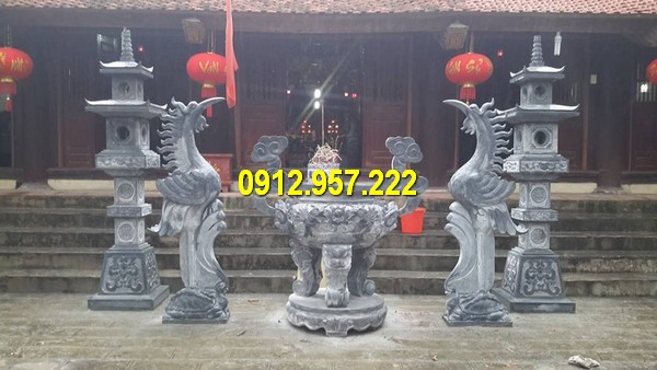 Đá mỹ nghệ Thái Vinh thi công, lắp đặt cột đèn đá nhà thờ họ, sân vườn đẹp giá rẻ Cột đèn đá thờ cúng, đèn đá nhà thờ họ, sân vườn đẹp nhất 2020