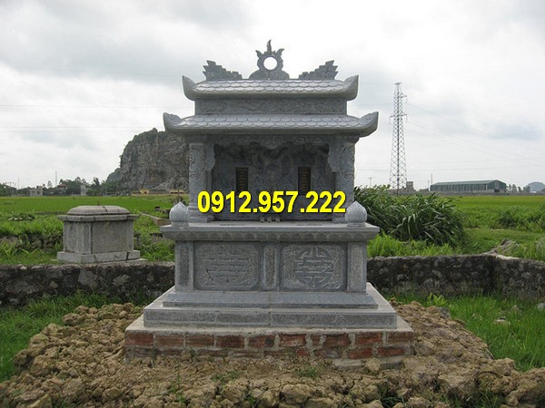 Mẫu thiết kế lăng mộ đôi bằng đá Ninh Bình chuẩn phong thuỷ Giá mộ đá đôi - Báo giá mộ đá đôi đẹp, mộ đôi bằng đá Ninh Bình