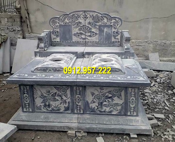 Mộ đá đôi được làm từ đá tự nhiên Giá mộ đá đôi - Báo giá mộ đá đôi đẹp, mộ đôi bằng đá Ninh Bình