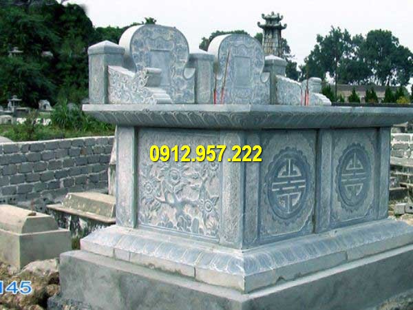 Thiết kế mộ đá đôi tam sơn chuẩn kích thước Lỗ Ban Giá mộ đá đôi - Báo giá mộ đá đôi đẹp, mộ đôi bằng đá Ninh Bình