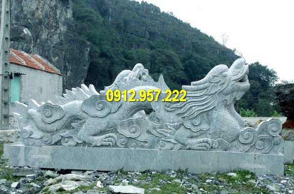 Giá tượng rồng bằng đá xanh tại Đá mỹ nghệ Thái Vinh