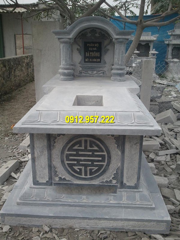 Mẫu mộ đá một mái đẹp