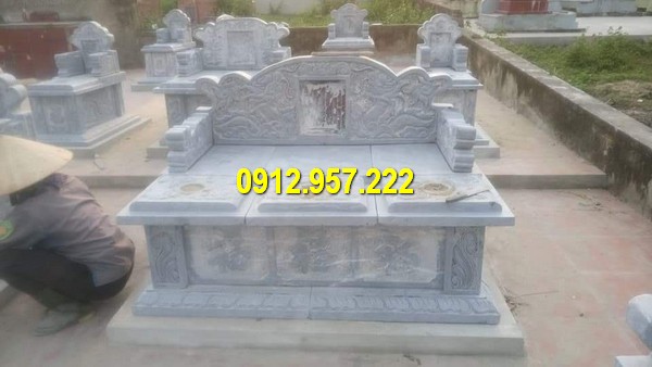 Mộ mộ đôi tam sơn chuẩn phong thuỷ Mẫu mộ bành đá tự nhiên đẹp, kích thước chuẩn phong thuỷ