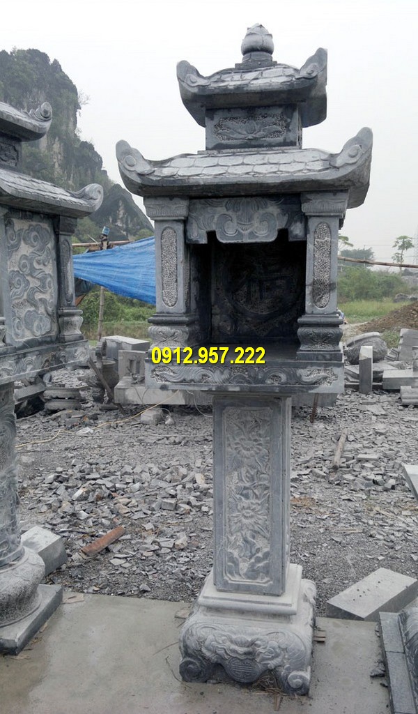 Xây miếu thờ bằng đá chất lượng cao Mẫu miếu thờ thần linh - Các mẫu miếu thờ quan thần linh thổ địa đẹp
