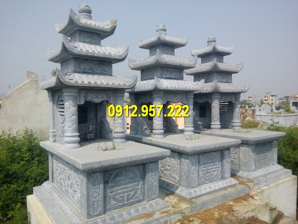 Mộ đá 3 mái – Mẫu mộ ba mái đá tự nhiên đẹp nhất Việt Nam