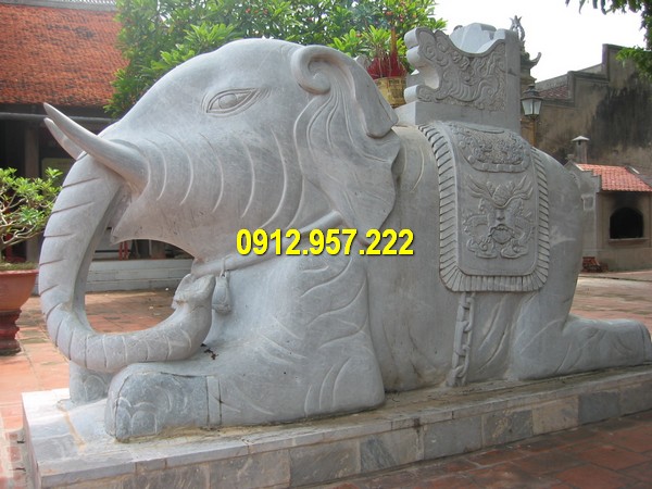 Tượng con voi bằng đá đẹp chuẩn phong thuỷ Tượng con voi bằng đá đẹp chuẩn phong thuỷ