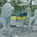 Đá mỹ nghệ Thái Vinh thi công lắp đặt bán sư tử đá trước cổng