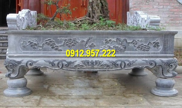 Chậu đá là vật không thể thiếu khi trồng cây cảnh Địa chỉ bán chậu cảnh bằng đá Ninh Bình giá rẻ uy tín