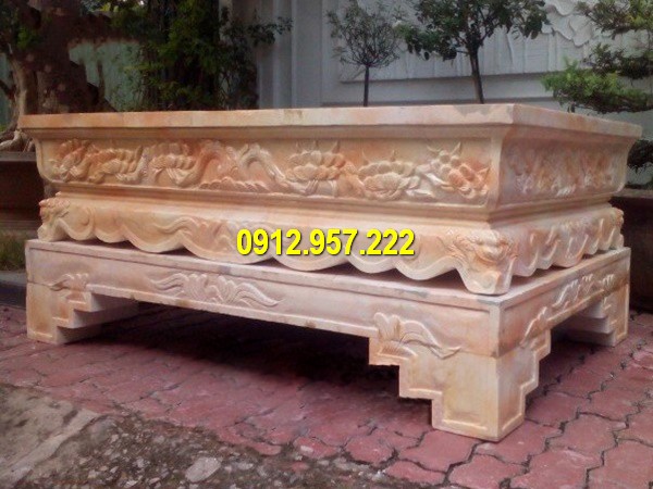 Bể cây cảnh đá vàng Địa chỉ bán chậu cảnh bằng đá Ninh Bình giá rẻ uy tín
